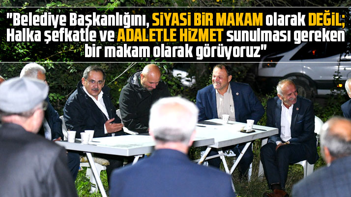 Mustafa Demir, Samsun-Tekkeköy ilçesinde Akbaşlar mahallesi sakinleri ile buluştu