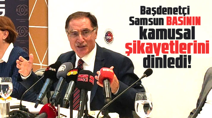 Şeref Malkoç Samsun basınının sorun ve şikayetlerini dinledi