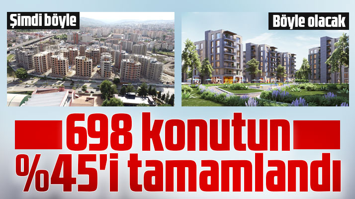 Samsun'da 698 konutluk Şehri Bahçe projesinin yüzde 45'i tamamlandı