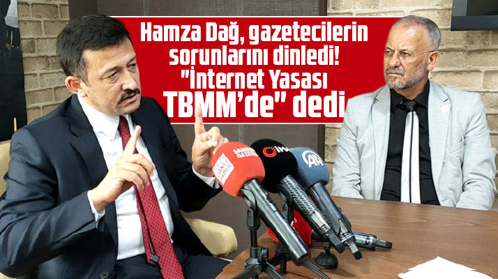 Hamza Dağ, Samsun 19 Mayıs Gazeteciler Cemiyeti'ni ziyaret etti