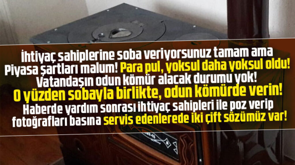 Samsun'da İlkadım Belediyesi ihtiyaç sahiplerine soba yardımı yaptı