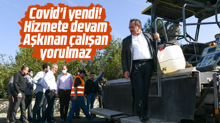 Samsun Büyükşehir Başkanı Demir Alaçam ve Yakakent'te yol çalışmalarını inceledi