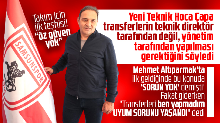 Yılport Samsunspor'un yeni Teknik Direktörü Fuat Çapa ilk açıklamasını yaptı