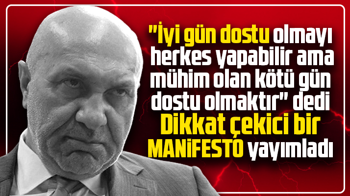 Yüksel Yıldırım Samsunspor camiası için dikkat çekici bir manifesto yayımladı