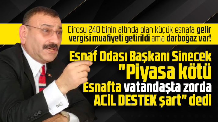 Metin Sinecek ekonomide daralma olduğunu açıkladı! Esnafta vatandaşta zorda!