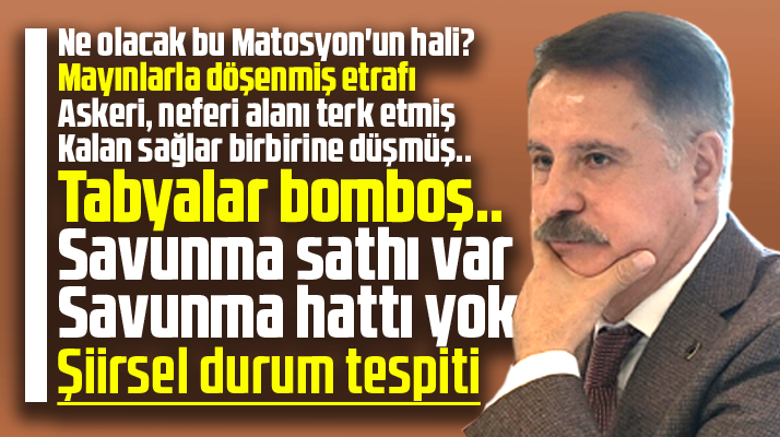 Ne olacak bu Matosyon'un hali? Cemil Deveci'nin durumunu özetleyen şiir