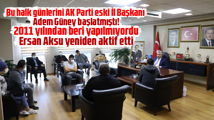 AK Parti Samsun İl Başkanı Aksu, Halk Günü yaptı vatandaşların sorunlarını dinledi