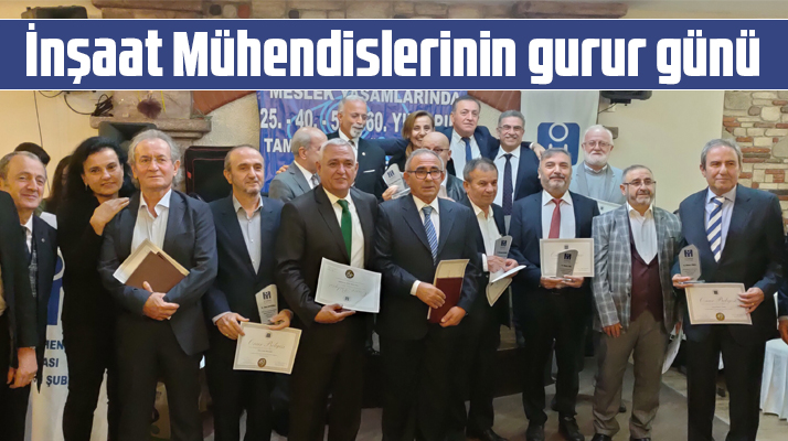 Samsun'da İnşaat Mühendisleri geleneksel dayanışma gecesinde bir araya geldi