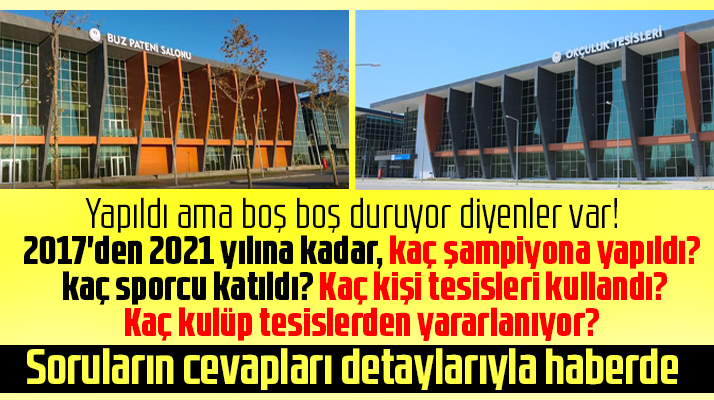 Samsun'da Buz Pateni Salonu ve Okçuluk Tesislerinde kaç şampiyona yapıldı