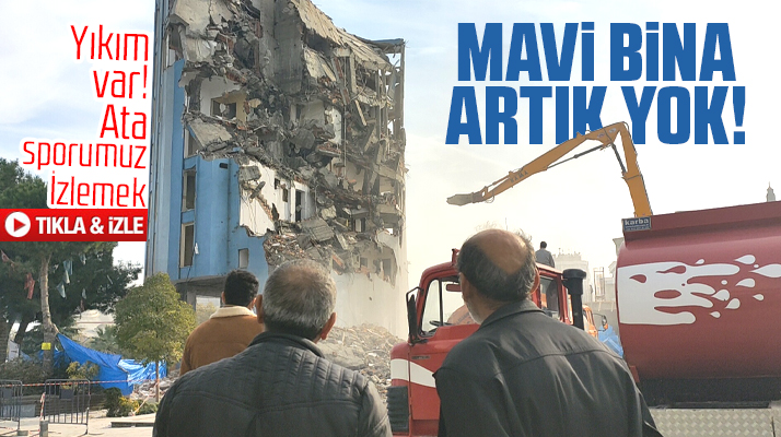 Samsun'da Apaydın İş Merkezi'nin yıkımı yapıldı