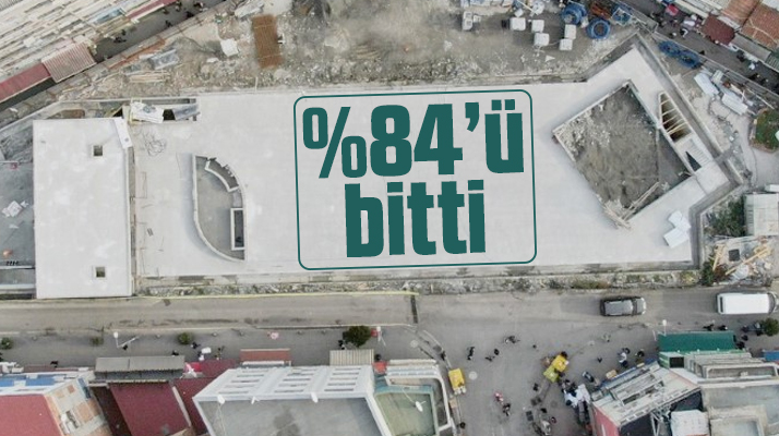 Samsun'da Subaşı Meydanına yapılan otopark inşaatının yüzde 84'ü bitti