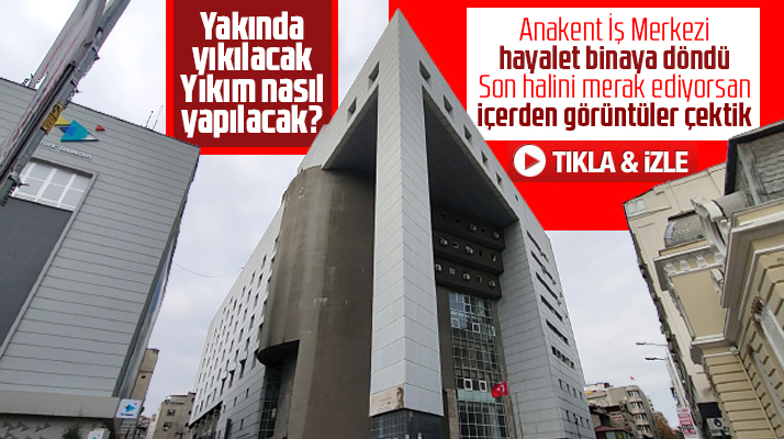 Samsun'da yıkılacak olan Anakent İş Merkezi hayalet binaya döndü! İşte son hali