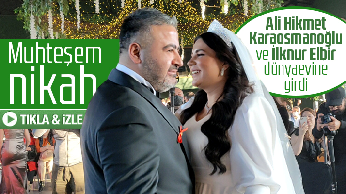 Samsun'da işadamı Ali Hikmet Karaosmanoğlu hayatını İlknur Elbir ile birleştirdi