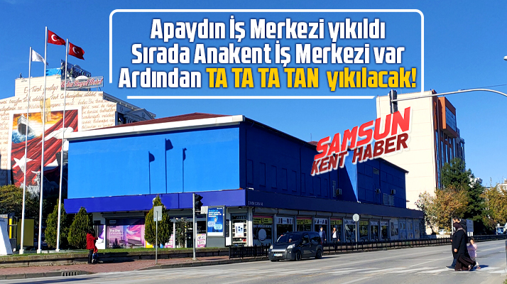 Samsun Cumhuriyet Meydanı'ndaki Tek Gıda-İş Sendikasının eski binası yıkılacak