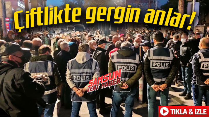 Samsun'da Çiftlik caddesinde ekonomi ve hükümet protestosu