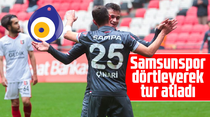 Yılport Samsunspor Ziraat Türkiye Kupası 4'üncü tur maçında Uşakspor'u 4-0 yendi
