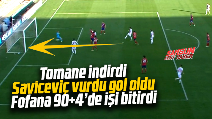 TFF 1. Ligde Altınorduspor Yılport Samsunspor'a 2-0 yenildi