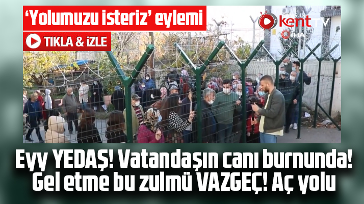 Samsun'da Timurlenk sokak sakinleri kapatılan yolun açılması için eylem yaptı