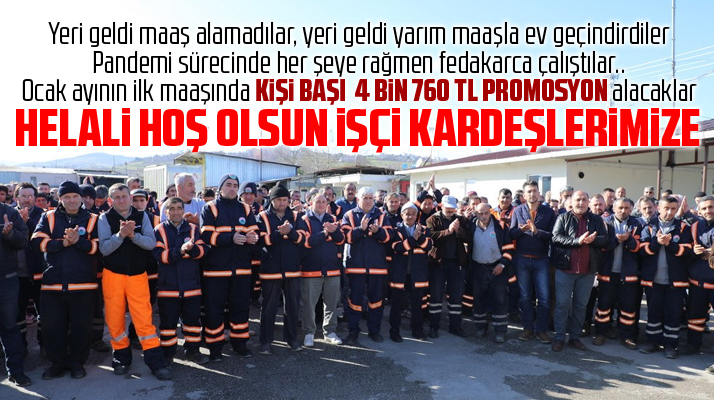Samsun'da İlkadım Belediyesi işçileri kişi başı 4 bin 760 TL banka promosyonu alacak