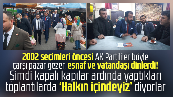 Samsun'da esnaf gezen Yeniden Refah Partililere vatandaş AK Partililer nerede diye soruyor