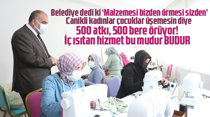 Samsun'da Canik Belediyesinden ihtiyaç sahibi çocuklar için 500 atkı, 500 bere