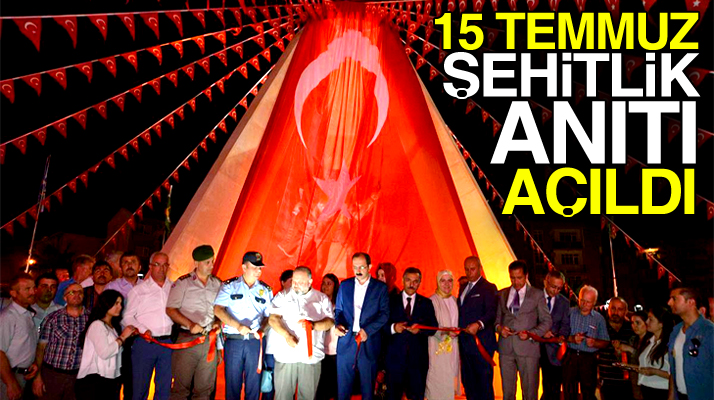 Samsun'un Tekkeköy ilçesinde 15 Temmuz Şehitlik Anıtının açılışı yapıldı