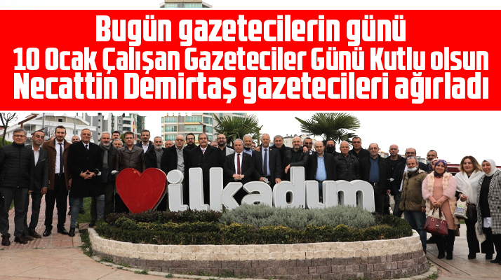Necattin Demirtaş, 10 Ocak Çalışan Gazeteciler Gününde gazetecilerle bir araya geldi