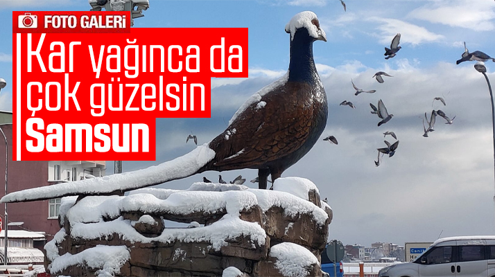 Samsun kar yağınca da güzelsin
