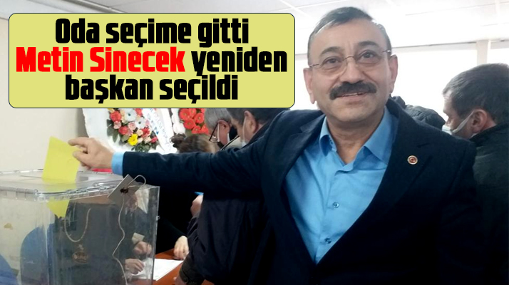 Metin Sinecek 7'inci genel kurulda yeniden oda başkanı seçildi