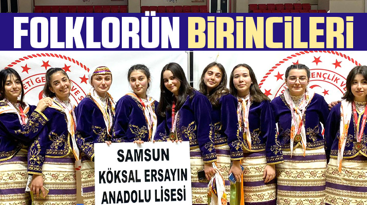Samsun'da Okullar Arası Halk Oyunları İl Birincileri belli oldu