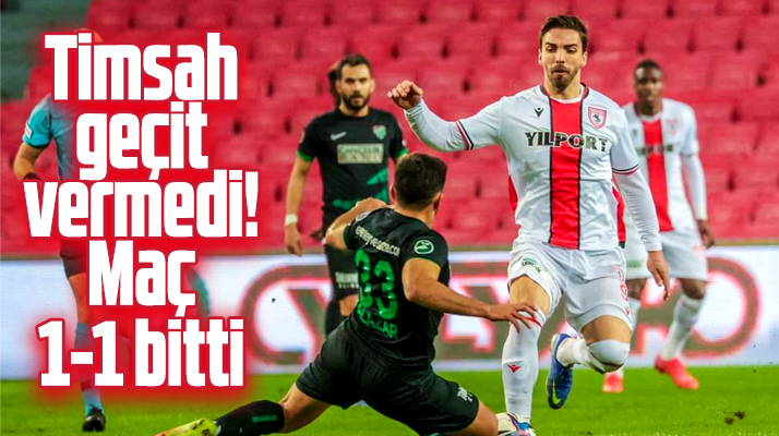 Yılport Samsunspor-Bursaspor maçı 1-1 bitti