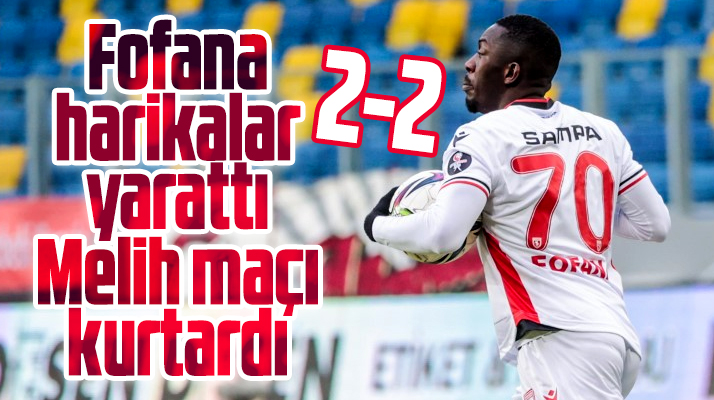 TFF 1. Ligde Gençlerbirliği-Yılport Samsunspor maçı 2-2 berabere bitti