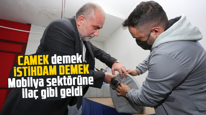 Samsun'da CAMEK kursları mobilya sektörüne nitelikli personel kazandırıyor
