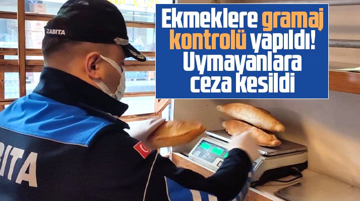 Çarşamba Belediyesi zabıtaları gramajı düşük ekmeklere el koydu