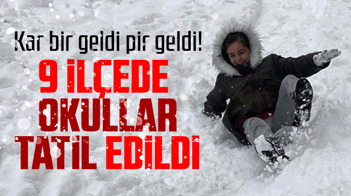 Samsun'da 3 Mart Perşembe günü için 9 ilçede okullara kar tatili verildi