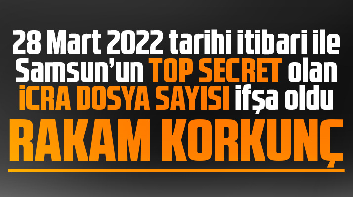 Samsun'da kaç icra dosyası var? 2022 rakamları açıklandı
