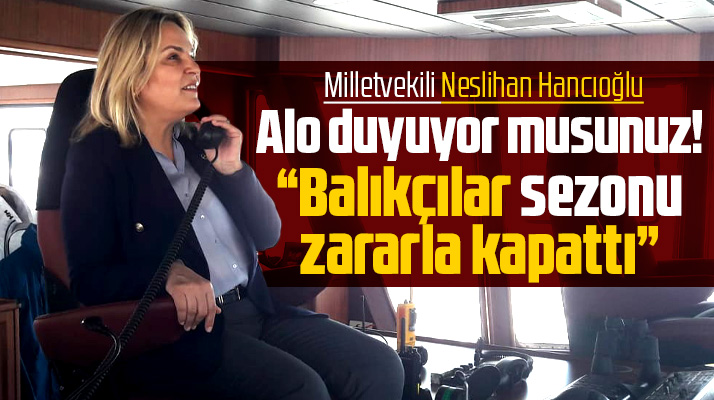 CHP Samsun Milletvekili Hancıoğlu balıkçıların sezonu zararla kapattığını açıkladı