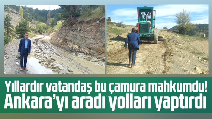 Samsun'da yıllardır çamurlu yola mahkum kalan mahallenin yolunu gazeteci yaptırdı