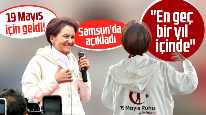 Akşener Samsun'da konuştu! İktidar yürüyüşümüzü Samsun'dan başlatıyoruz