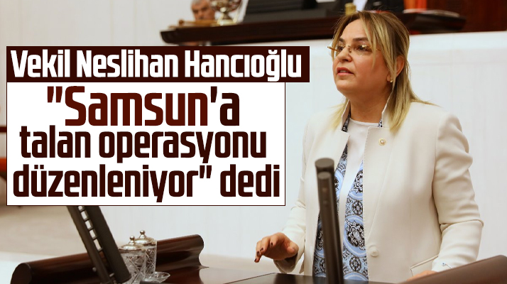 CHP Milletvekili Hancıoğlu Samsun'a talan operasyonu düzenleniyor dedi