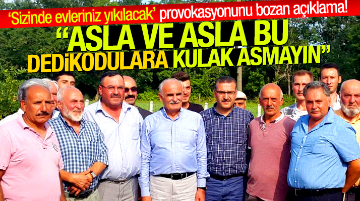 Yusuf Ziya Yılmaz, Kuş Cennetindeki köylülerin evlerinin yıkılmayacağını açıkladı