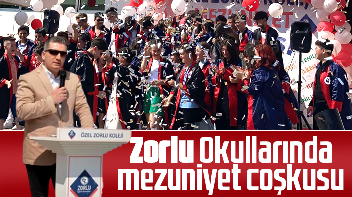 Samsun'da Özel Zorlu Okullarında mezuniyet coşkusu yaşandı