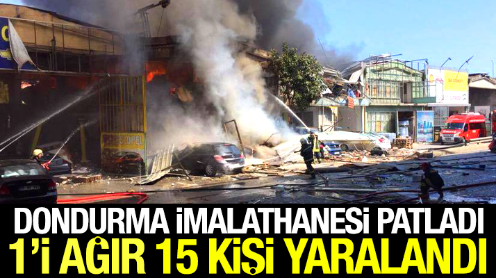 Samsun'da Gülsan Sanayi Sitesinde yaşanan patlamada 1'i ağır 15 kişi yaralandı