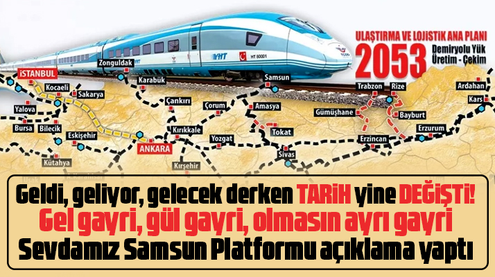 Samsun'un yıllardır beklediği Hızlı Trenin bitiş tarihi yine değişti