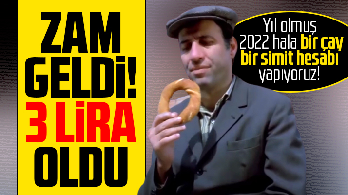 Samsun'da simide zam geldi, fiyatı 3 lira oldu!