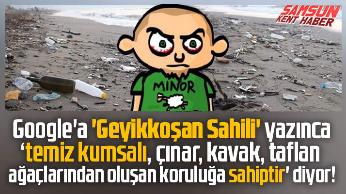 Samsun'da temiz sahili ile ünlü Geyikkoşan Sahili çöplüğe döndü
