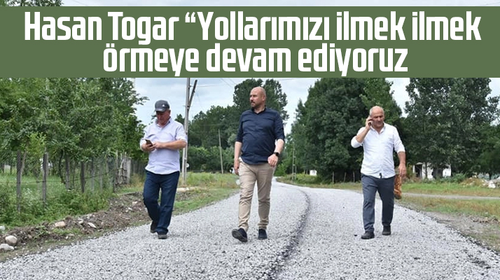 Samsun'da Tekkeköy Belediyesi yol çalışmalarını sürdürüyor