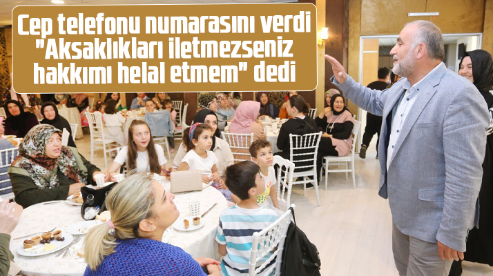 Canik Belediye Başkanı İbrahim Sandıkçı cep telefonu numarasını verdi