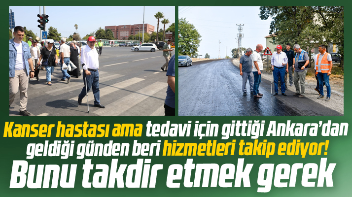 Samsun Büyükşehir Başkanı Demir hastalığına rağmen hizmetleri yerinde inceliyor