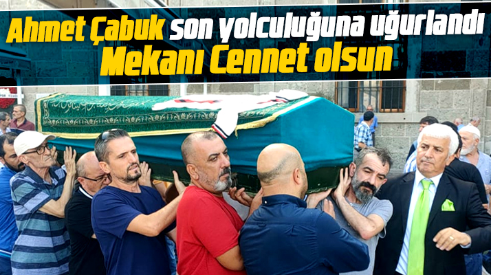 Samsun'da vefat eden gazeteci Ahmet Çabuk'un cenazesi toprağa verildi